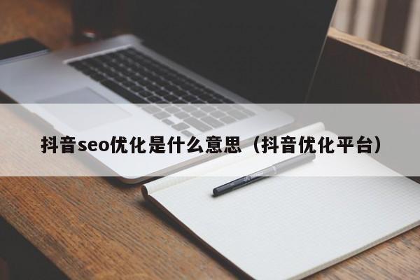 抖音seo优化是什么意思(抖音优化平台)